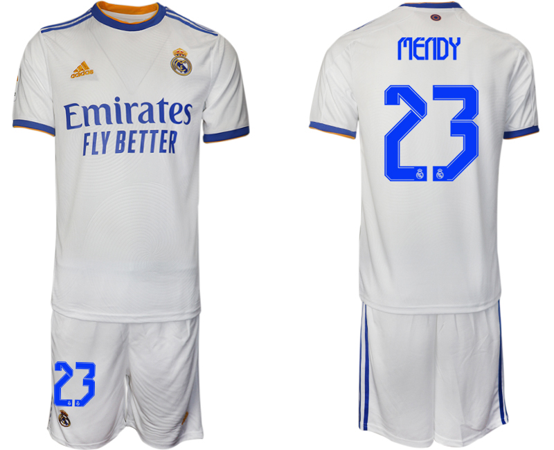 Men 2021-2022 Club Real Madrid home white #23 Soccer Jerseys